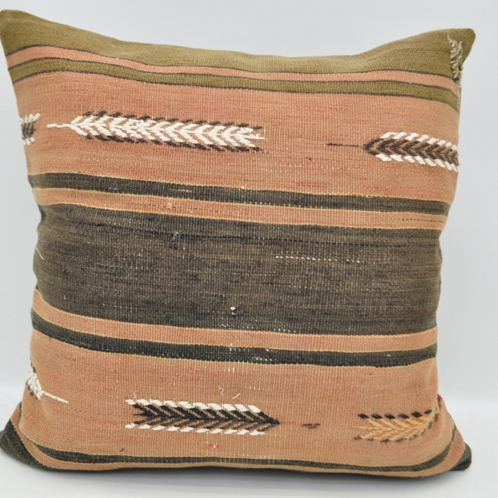 22x22 Turkish Pillowcase Wool/Cotton